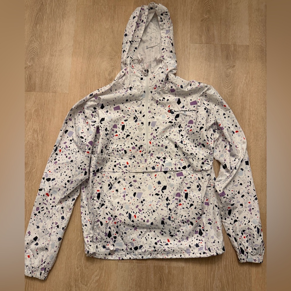 Champion Speckled Hooded Pullover Jacket